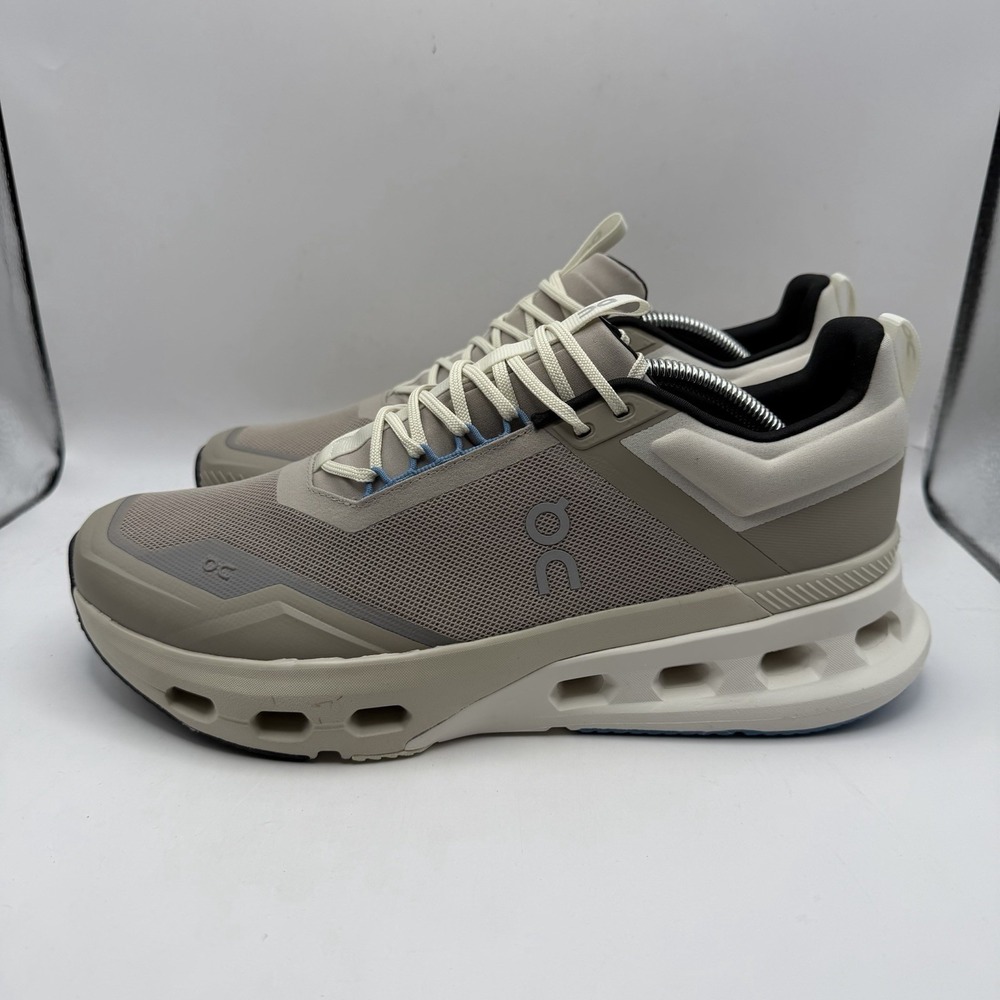 Once We Were Warriors Beige and White Athletic Shoes